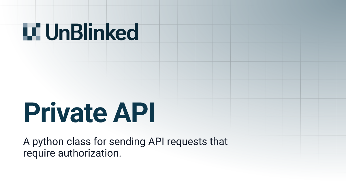 Private API | UnBlinked